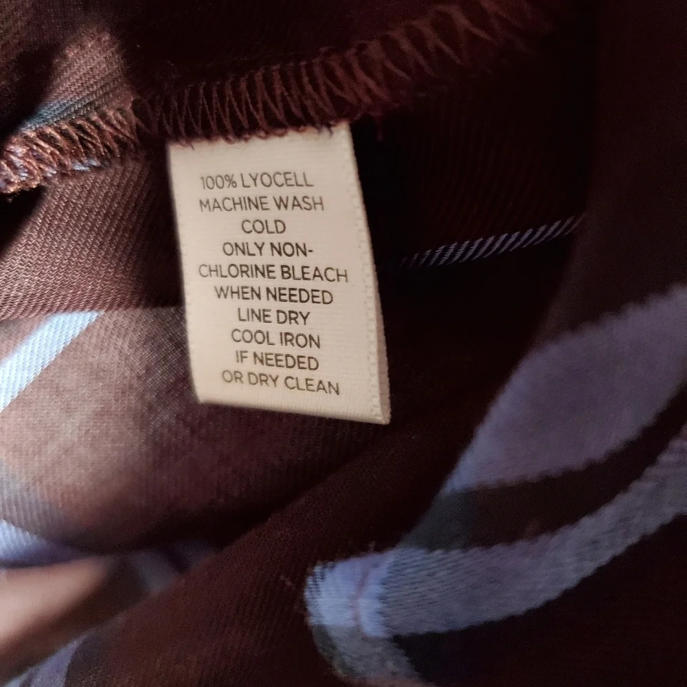 Loft Plaid Off Shoulder Long Sleeve Ruffle Top Blouse Women's Size XXSP NWOT. - Picture 2 of 9